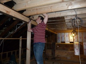 Day 34 – Installing Cat6 cables in loft