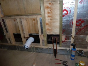 Day 36 – Plumber installed soil pipe